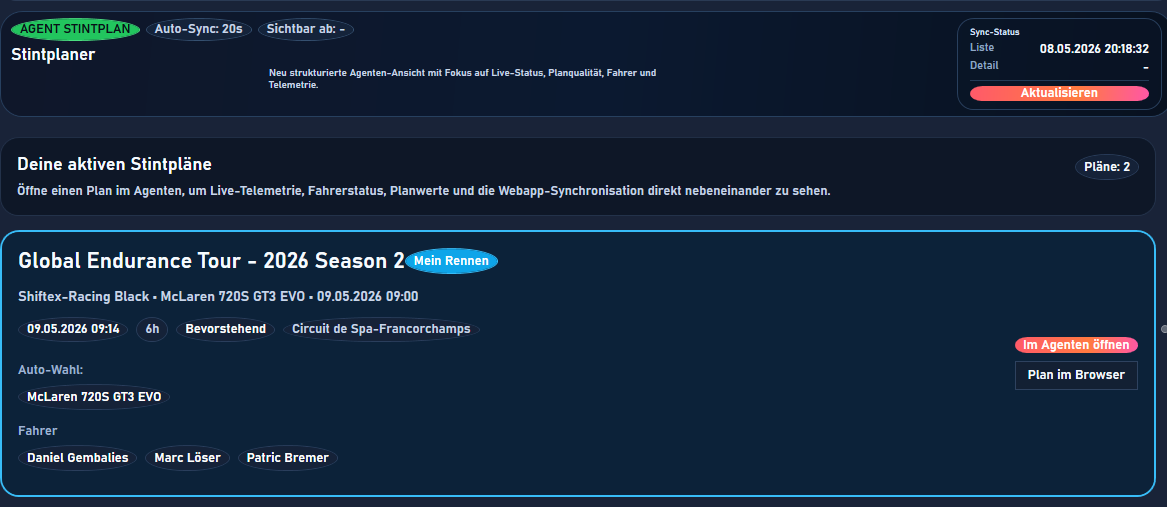Shiftex Agent UI Screenshot 4